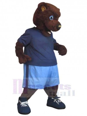 High School Brown Bear Mascot Costume Animal