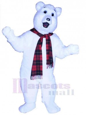 Howling Polar Bear Mascot Costume Animal