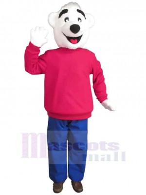 Kind Polar Bear Mascot Costume Animal