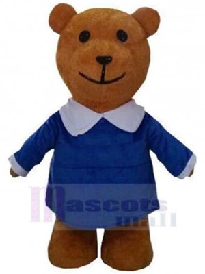 Lady Teddy Bear Mascot Costume Animal