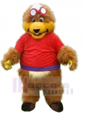 Long Wool Bear Mascot Costume Animal