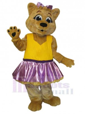 Loving Bear Couple Female Mascot Costume Animal