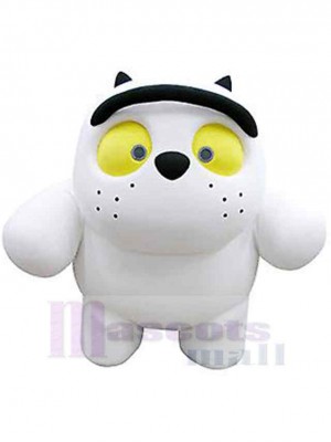 Mini Cartoon White Bear Mascot Costume Animal