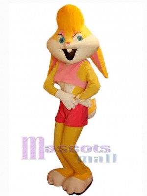 Yellow Bunny Mascot Costume Animal