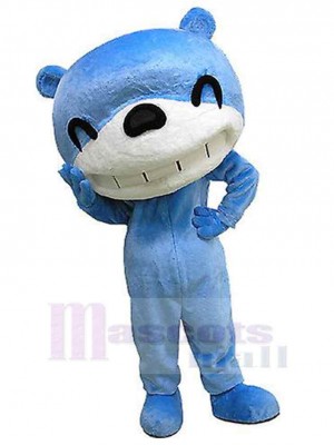 Blue and White Bear Mascot Costume For Adults Mascot Heads