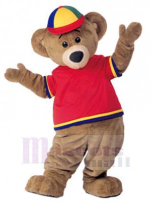 Colorful Hat Bear Mascot Costume For Adults Mascot Heads