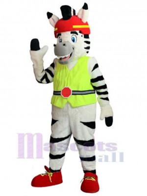 Zebra mascot costume