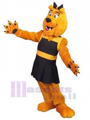 Bulldog Girl Dog Mascot Costume Animal