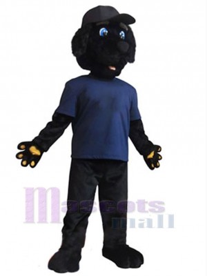 Black Dog Mascot Costume Animal