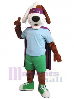 Dog in Blue T-shirt Mascot Costume Animal