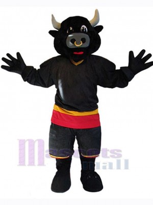 Black Bull Mascot Costume Animal