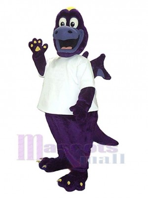 Purple Dragon Mascot Costume Animal