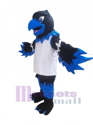Black and Blue Phoenix Bird Mascot Costume Animal