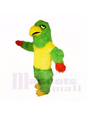 Green Falcon with Yellow Shirt Mascot Costumes School