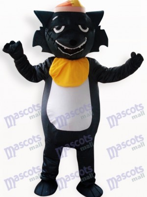 Black Wolf Animal Adult Mascot Costume