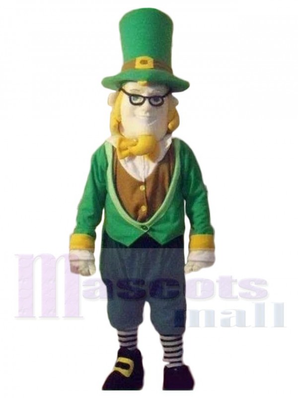 Irish Gentleman Leprechaun Mascot Costume Cartoon