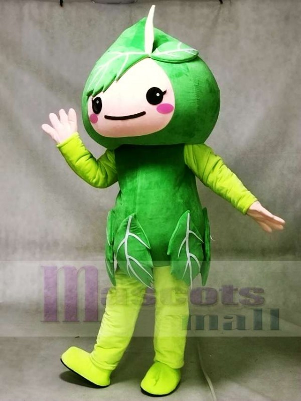 Green Leaves Mascot Costumes Plant