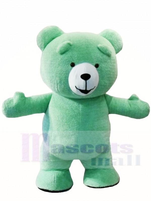 giant green teddy bear