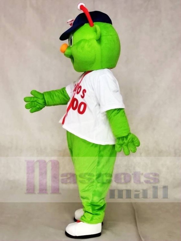 Astros Aliens in White Shirt Mascot Costumes