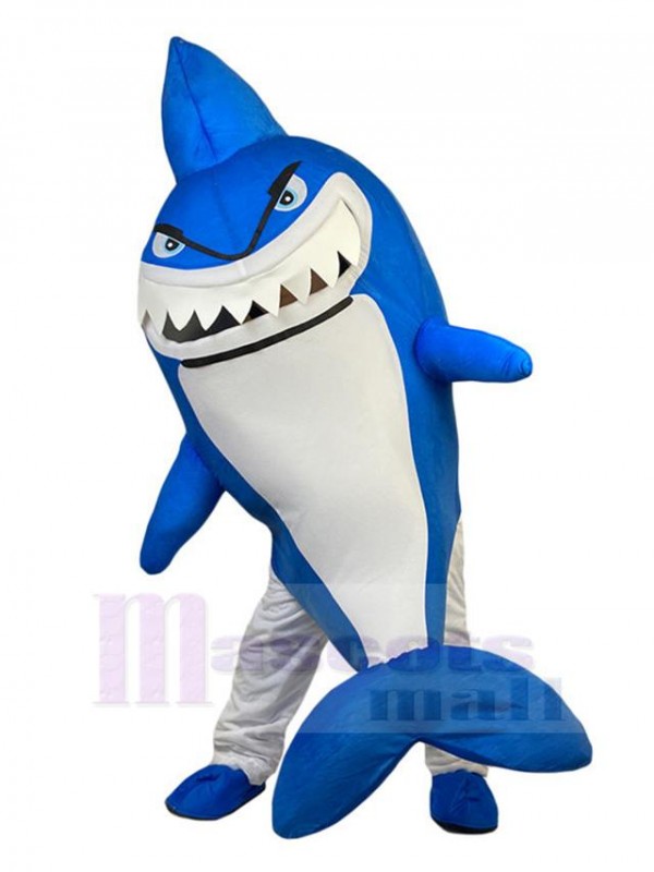 Blue Shark Adult Mascot Costume Animal